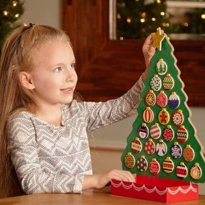 Melissa & Doug Countdown to Christmas Tree with ornament magnets